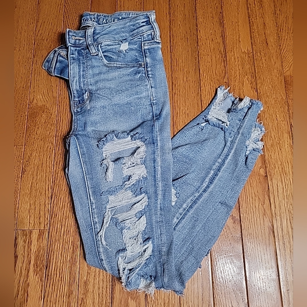 American eagle next level stretch hi-rise jegging size 2 short